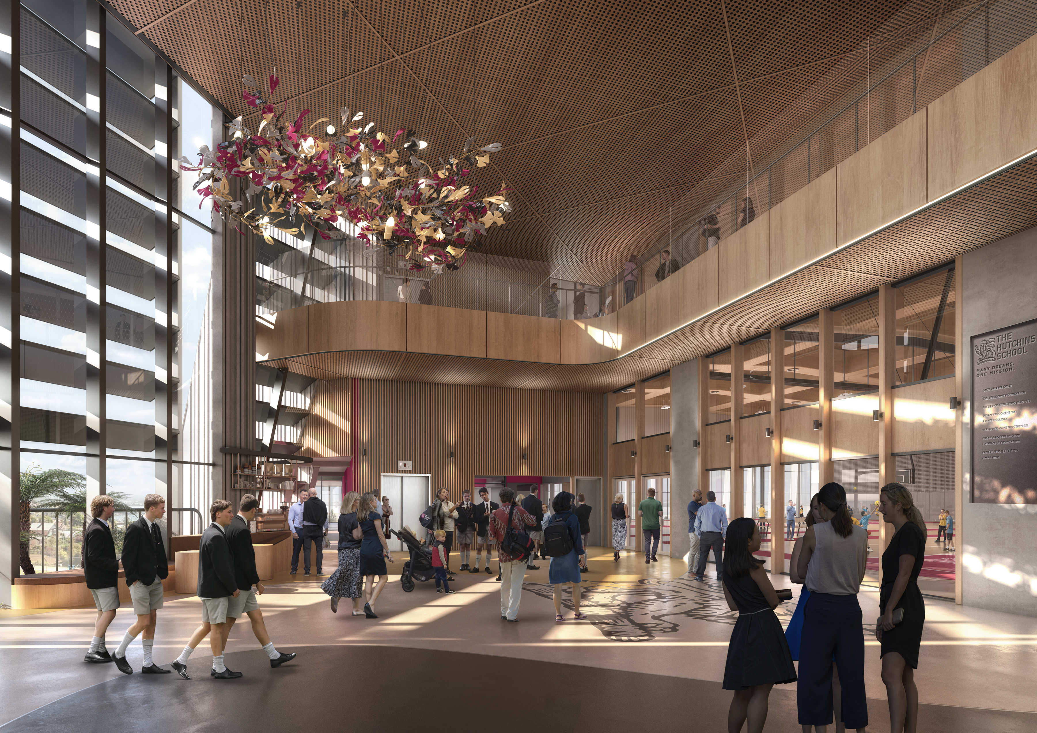 Artist’s impression, N J Edwards Hub entrance foyer